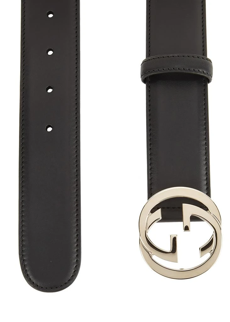 商品Gucci|GG black leather belt,价格¥2707,第3张图片详细描述