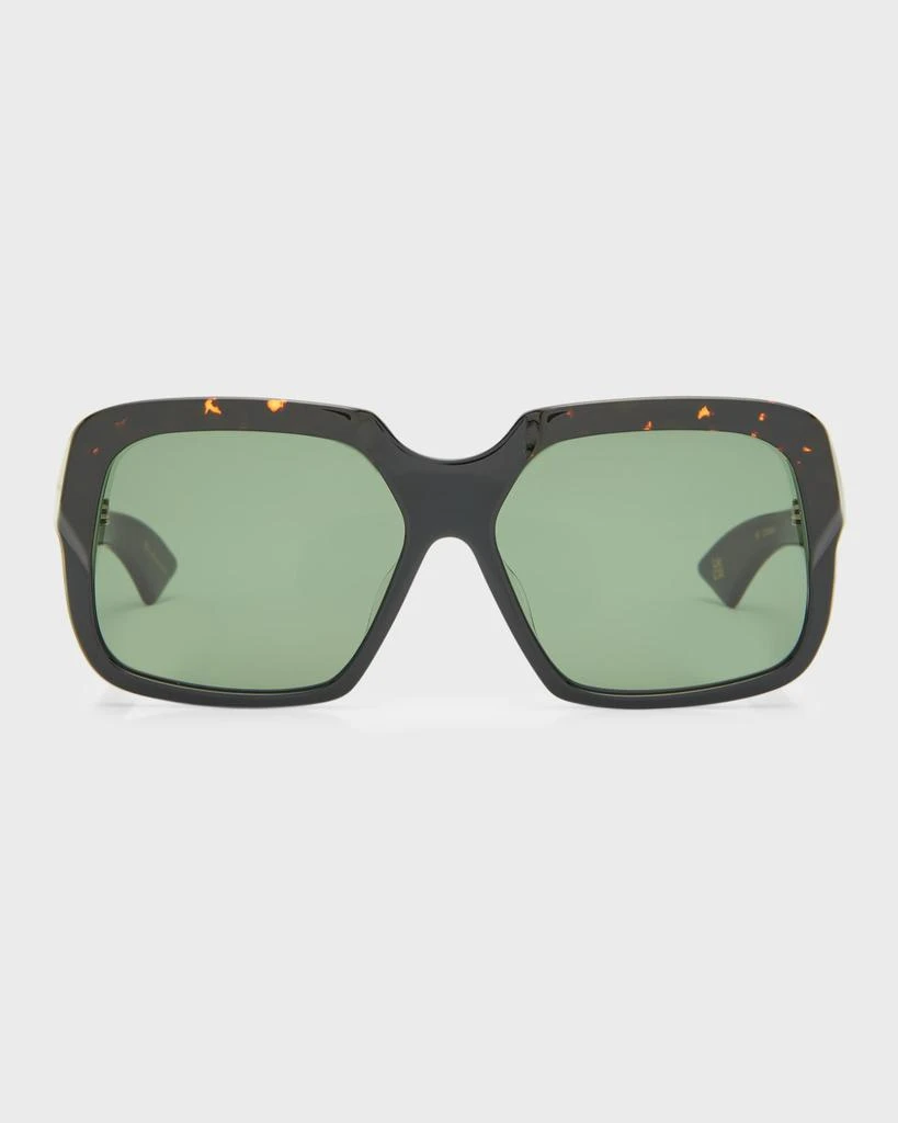 商品KAREN WALKER|Logo Acetate Square Sunglasses,价格¥1746,第3张图片详细描述