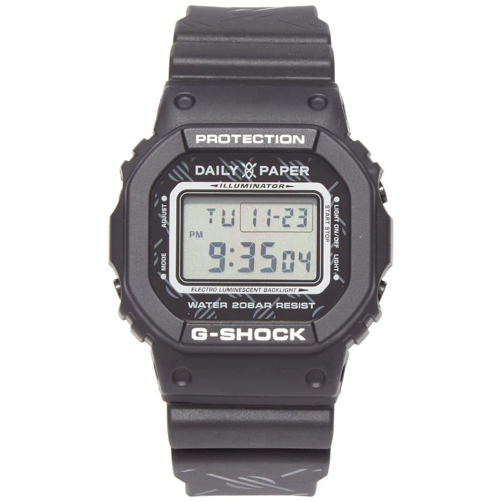 商品G-Shock|G-Shock x Daily Paper DW5600-1ER Watch,价格¥873,第1张图片