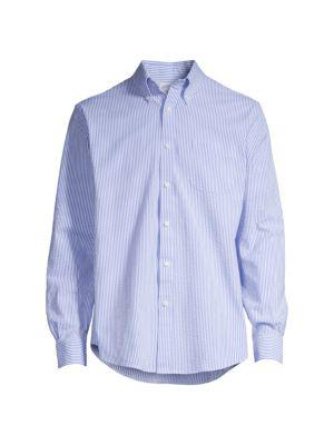 Regent-Fit Seersucker Striped Shirt商品第3张图片规格展示