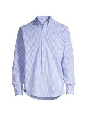 商品Brooks Brothers|Regent-Fit Seersucker Striped Shirt,价格¥263,第3张图片详细描述