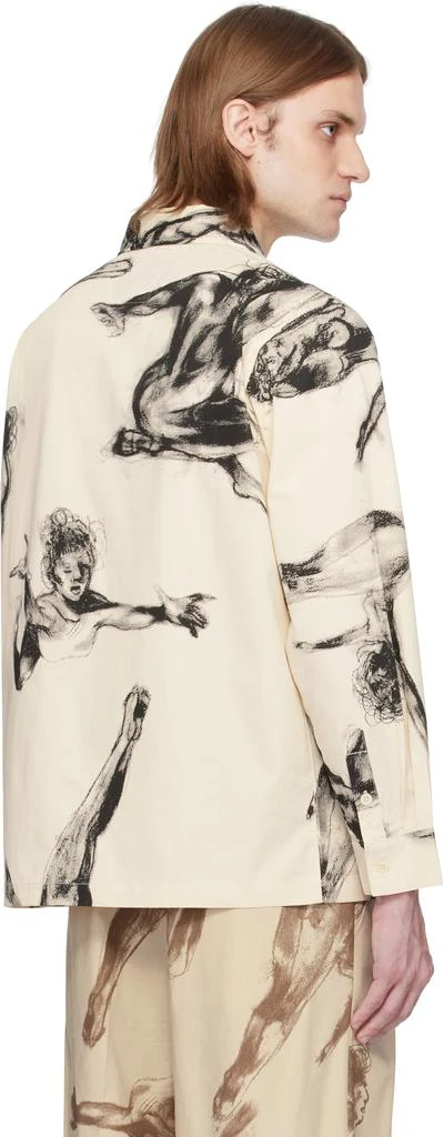 商品KidSuper|Beige Trapeze Performer Button Up Shirt,价格¥811,第3张图片详细描述