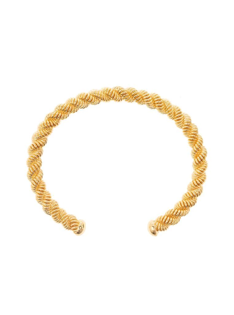 商品FEDERICA TOSI|grace Texturized Bracelet In 18k Gold-plated Bronze Woman,价格¥1286,第1张图片