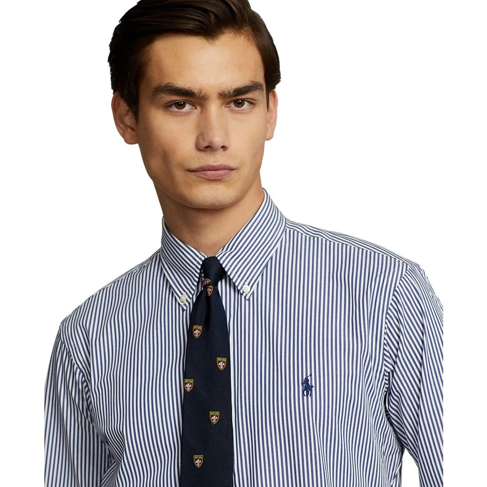 商品Ralph Lauren|男士 修身条纹弹力府绸衬衫,价格¥537,第3张图片详细描述