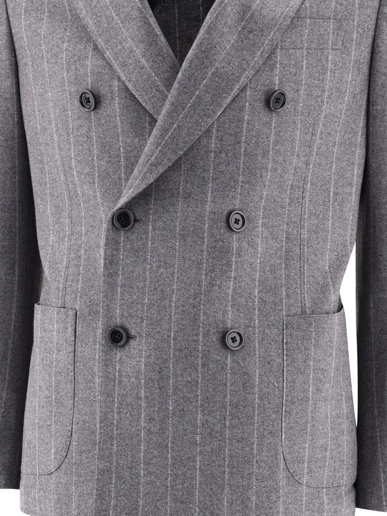 商品LARDINI|Pinstriped Suit Suits Grey,价格¥8789,第3张图片详细描述