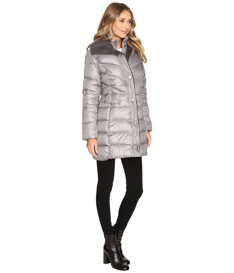 商品Kenneth Cole|Quilted Coat with Sherpa Collar,价格¥984,第4张图片详细描述