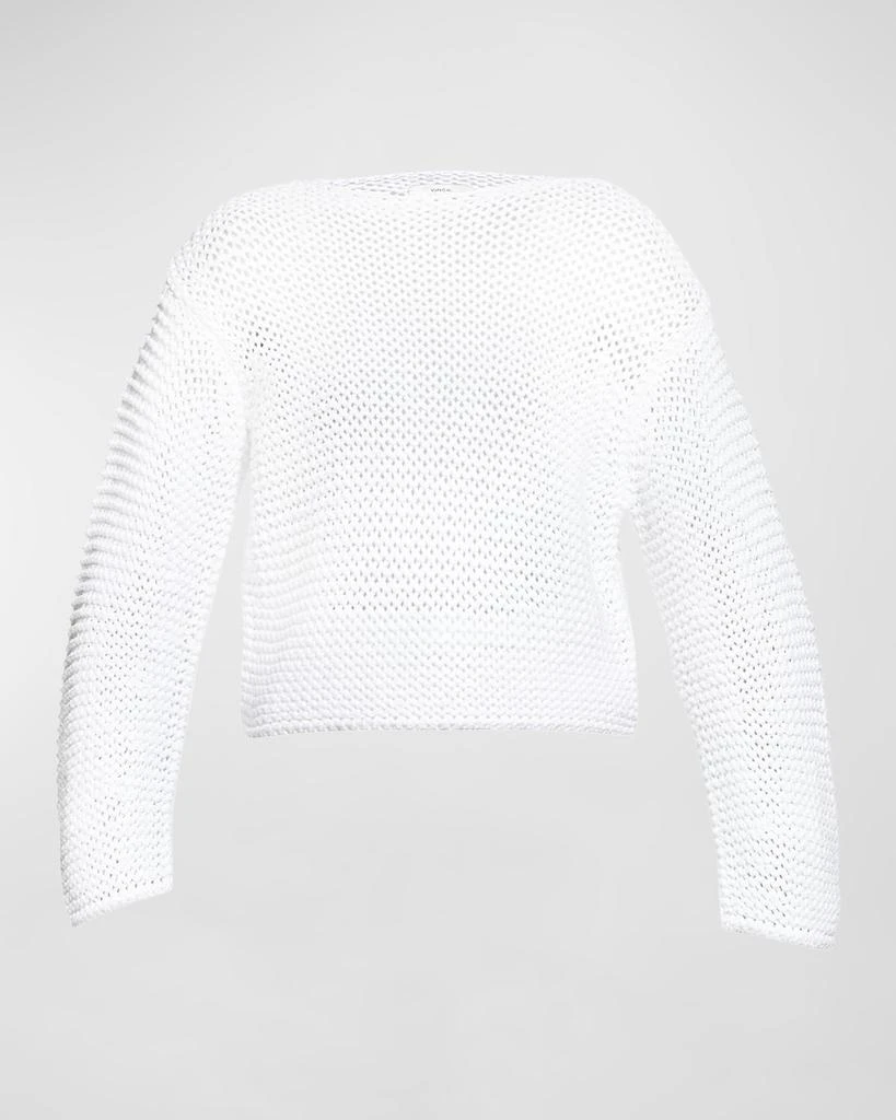 商品Vince|Horizontal-Knit Cotton Pullover Top,价格¥839,第2张图片详细描述