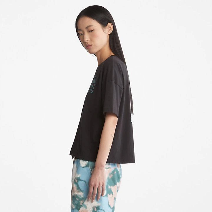 商品Timberland|Back Graphic Logo T-Shirt for Women in Black,价格¥140,第4张图片详细描述