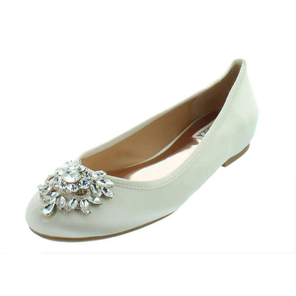 商品Badgley Mischka|Badgley Mischka Womens Bianca Suede Embellished Ballet Flats,价格¥344,第2张图片详细描述