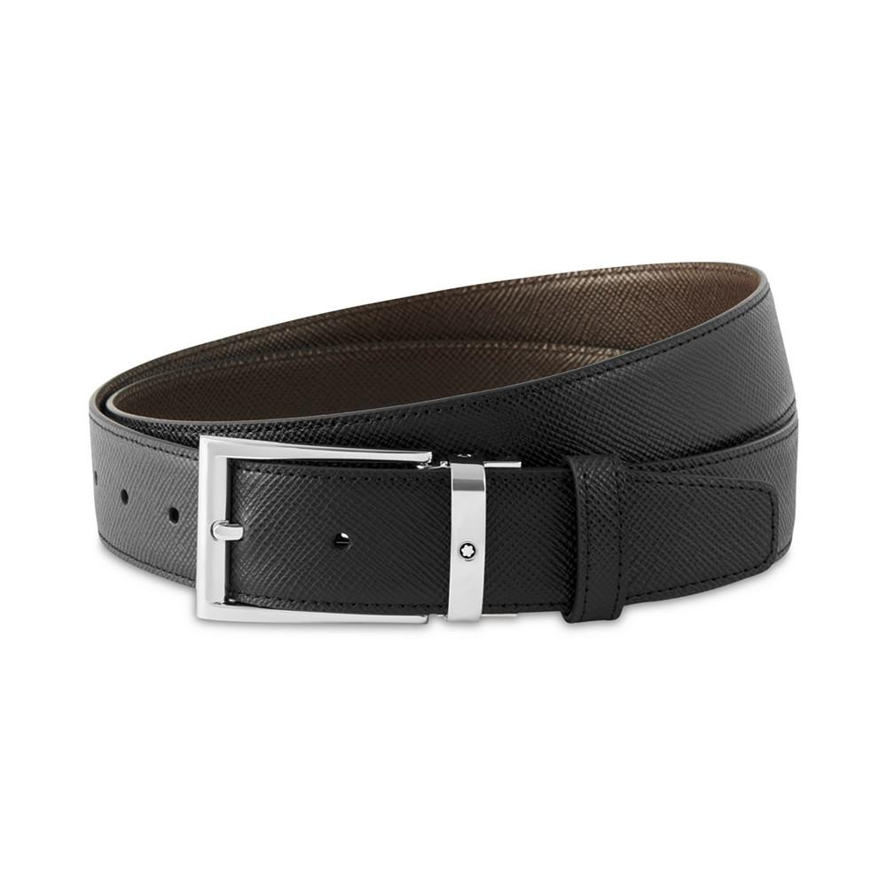Men's Saffiano Leather Reversible Belt商品第1张图片规格展示
