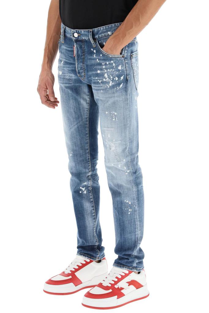 Dsquared2 medium bleached spots wash cool guy jeans商品第4张图片规格展示