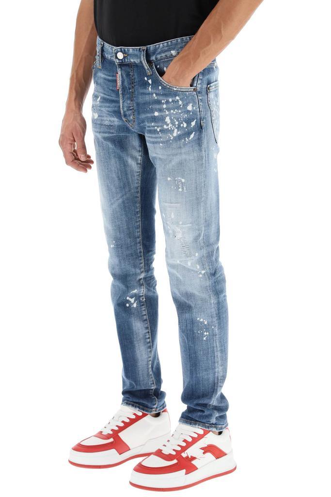 商品DSQUARED2|Dsquared2 medium bleached spots wash cool guy jeans,价格¥2624,第6张图片详细描述