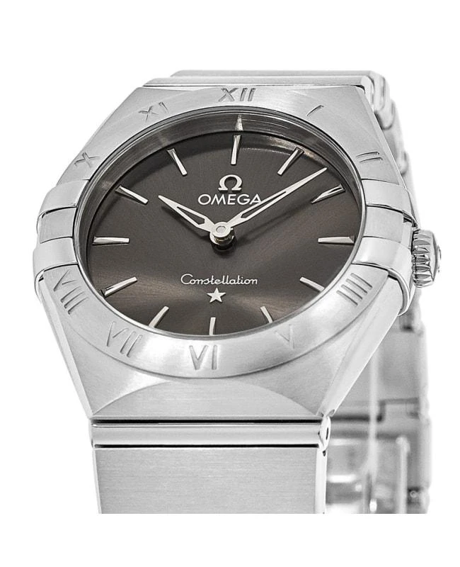 商品Omega|Omega Constellation Manhattan Quartz 28mm Grey Dial Stainless Steel Women's Watch 131.10.28.60.06.001,价格¥22410,第2张图片详细描述