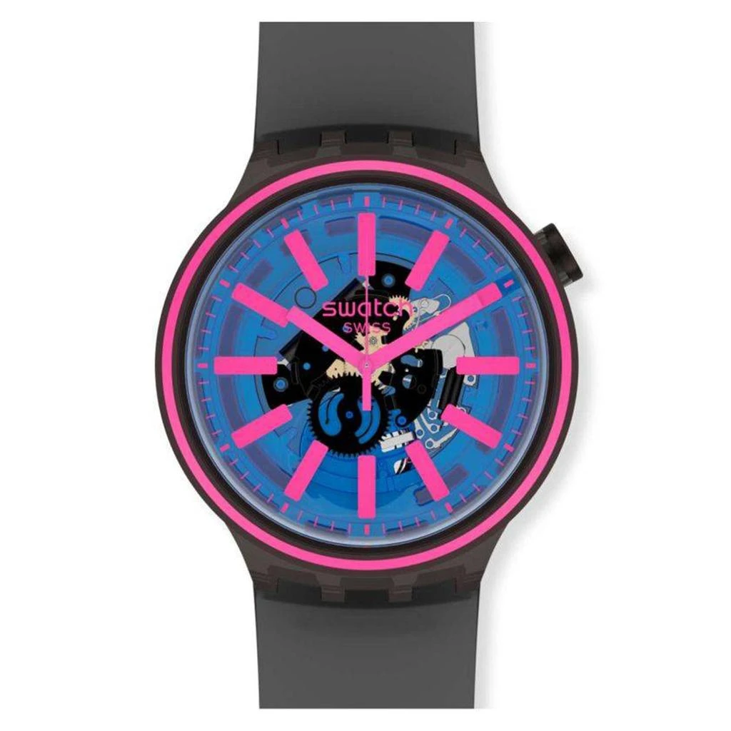商品Swatch|Swatch Men's Big Bold Blue Dial Watch,价格¥813,第1张图片