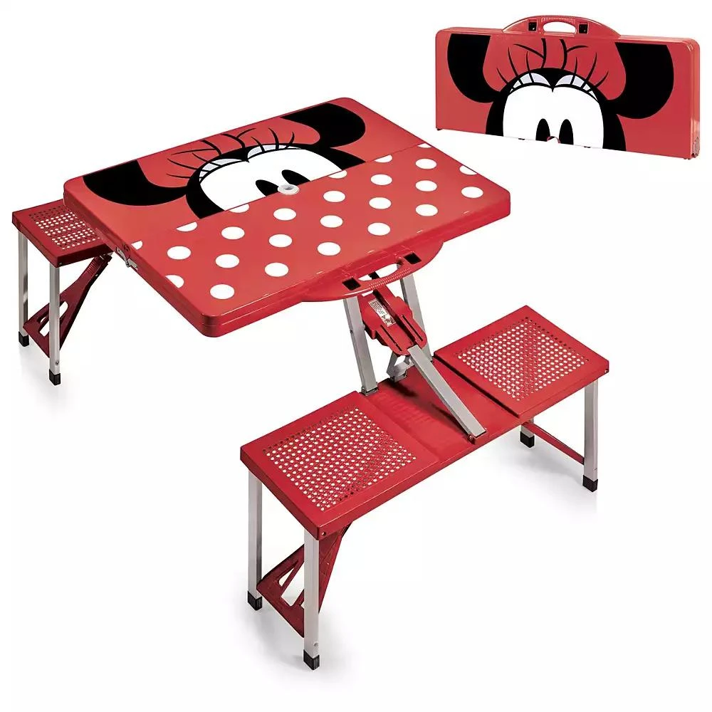 商品Disney|Minnie Mouse Picnic Table Portable Folding Table with Seats,价格¥1982,第4张图片详细描述