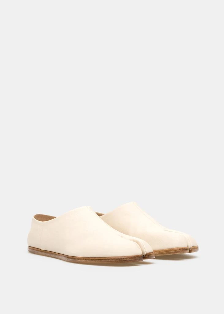 商品MAISON MARGIELA|Maison Margiela White Tabi Babouche Loafers,价格¥4201,第3张图片详细描述