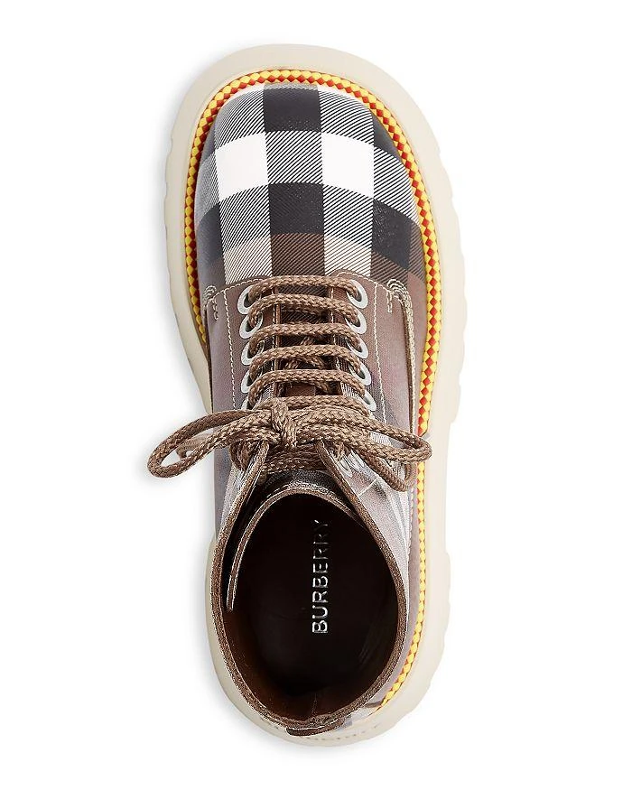 商品Burberry|Women's Mason Vintage Check Platform Combat Boots,价格¥2581,第3张图片详细描述