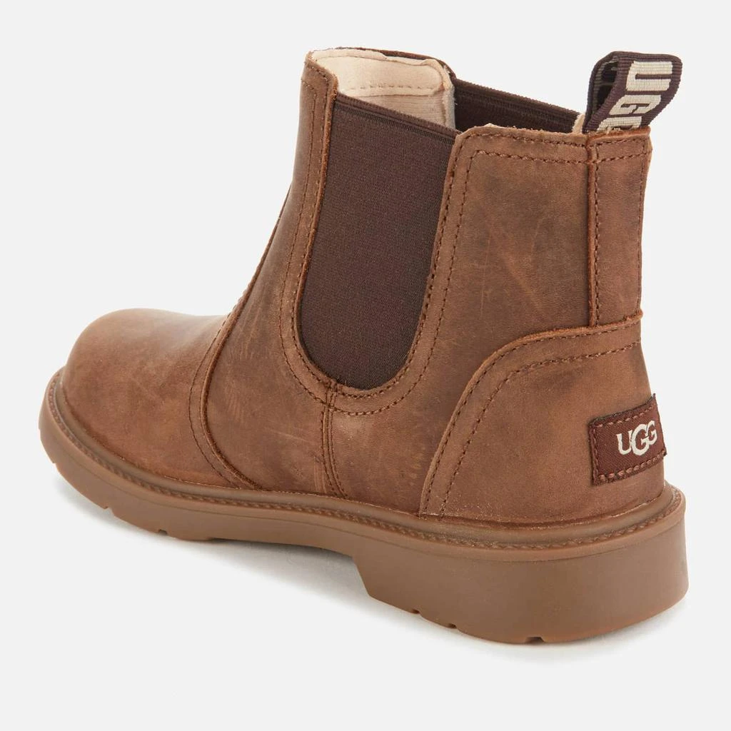 商品UGG|UGG Kids' Bolden Waterproof Leather Chelsea Boots - Walnut,价格¥466,第2张图片详细描述