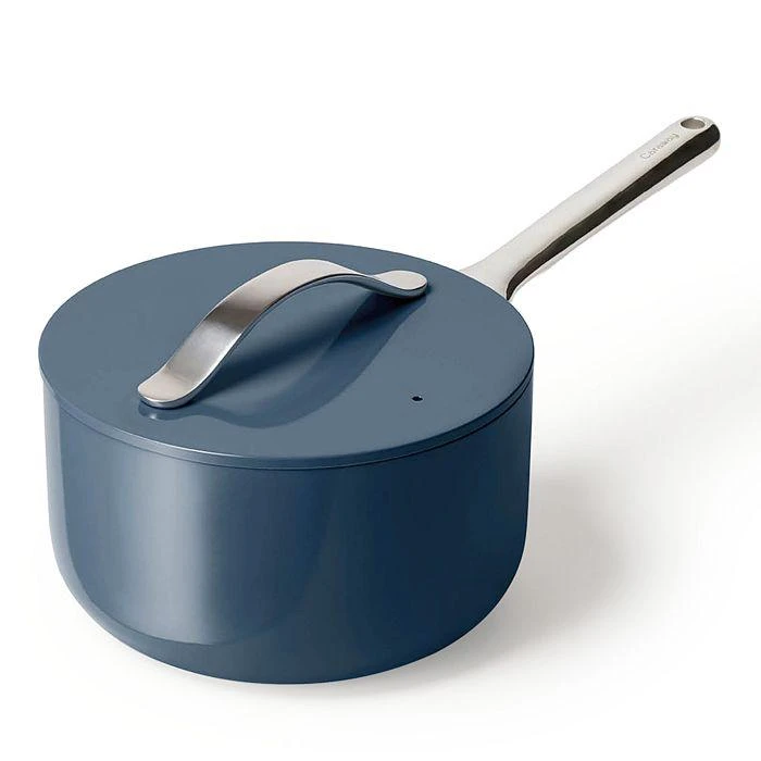 商品Caraway|Non Toxic Ceramic Non Stick Saucepan & Lid,价格¥864,第1张图片