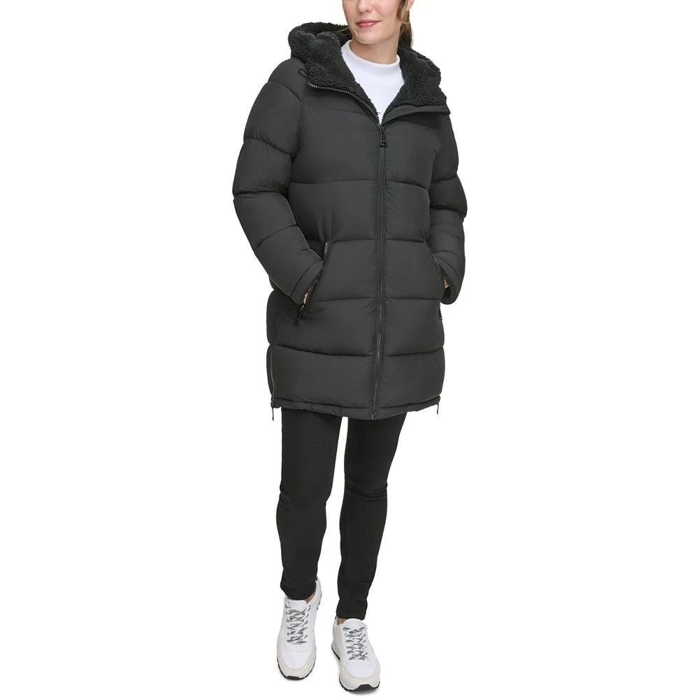 商品Calvin Klein|Women's Faux-Fur-Lined Hooded Puffer Coat,价格¥1495,第1张图片