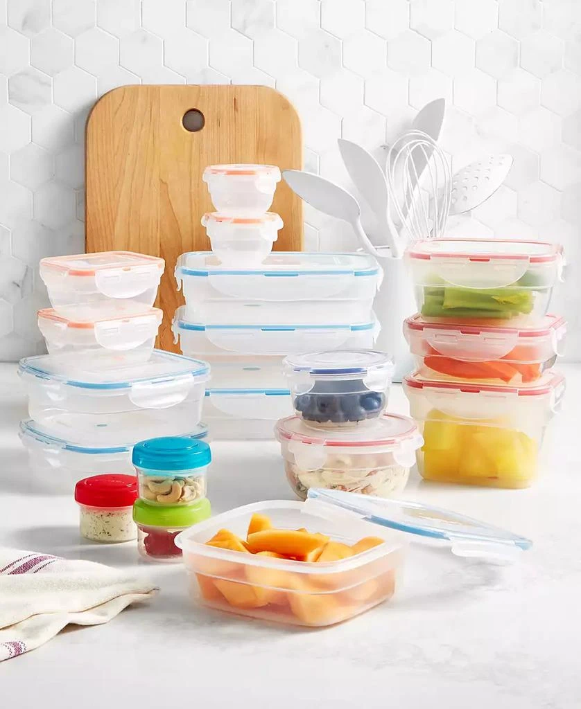 商品Lock & Lock|Easy Essentials Color Mates 36-Pc. Food Storage Container Set,价格¥564,第1张图片