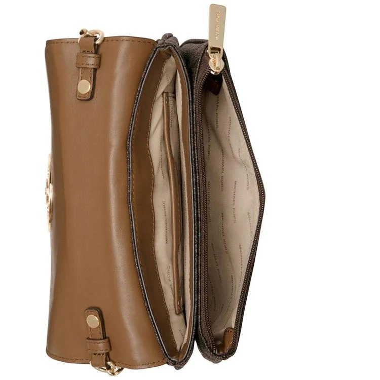 商品Michael Kors|Signature Small Fulton Flap Gusset Crossbody,价格¥1466,第2张图片详细描述