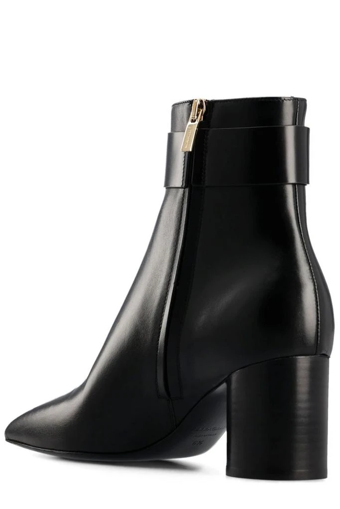 商品Salvatore Ferragamo|Salvatore Ferragamo Pointed Toe Buckle Boots,价格¥6232,第3张图片详细描述