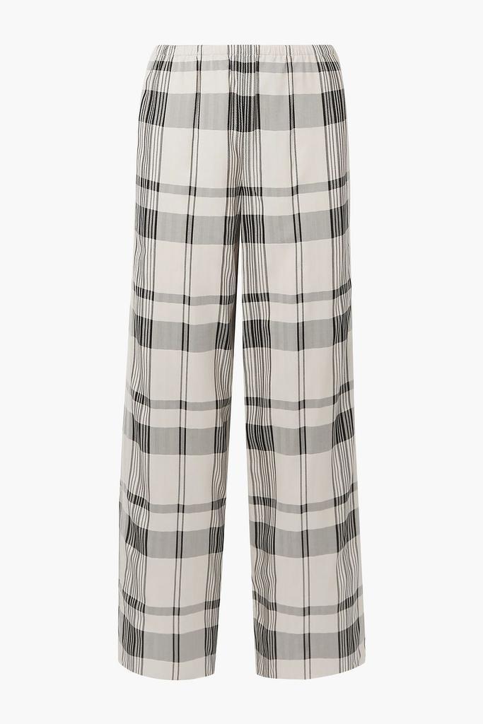 商品Theory|Checked jacquard wide-leg pants,价格¥3387,第1张图片