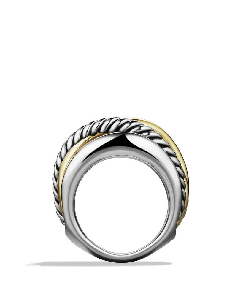 Crossover Wide Ring with 14K Gold 商品