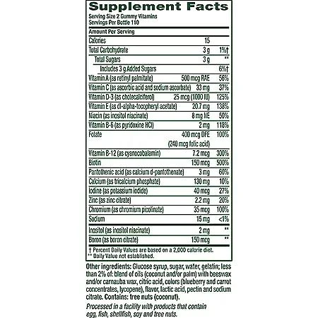 商品Vitafusion|Vitafusion Women's Multivitamins Gummy Vitamins, 220 ct.,价格¥111,第3张图片详细描述