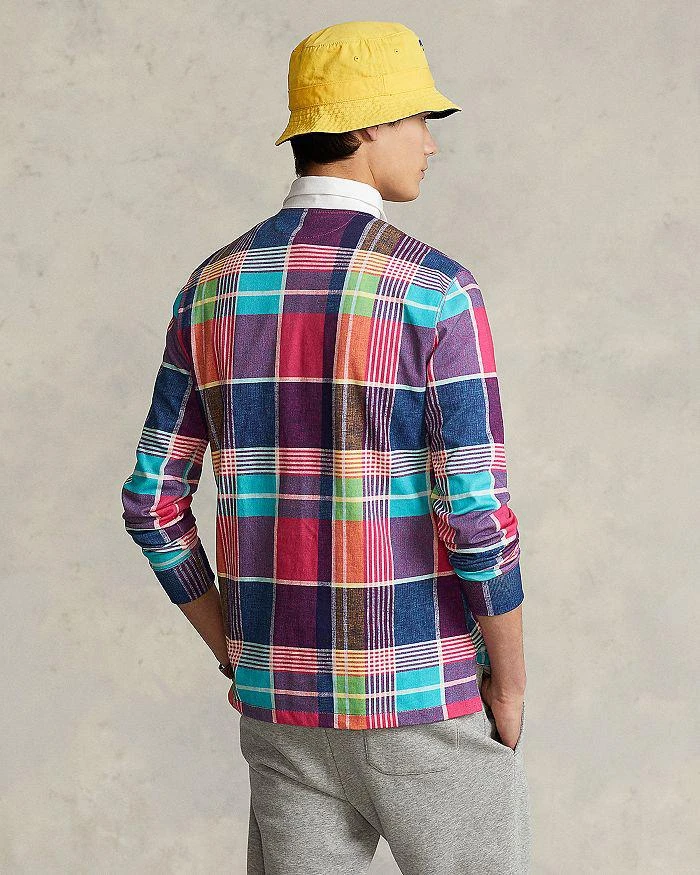 商品Ralph Lauren|Cotton Madras Plaid Classic Fit Rugby Shirt ,价格¥441,第3张图片详细描述