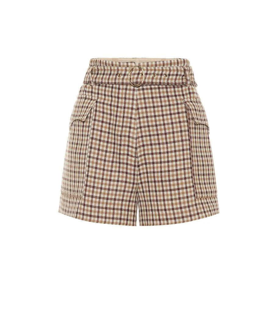 商品Nanushka|Lucas high-rise wool shorts,价格¥2668,第1张图片