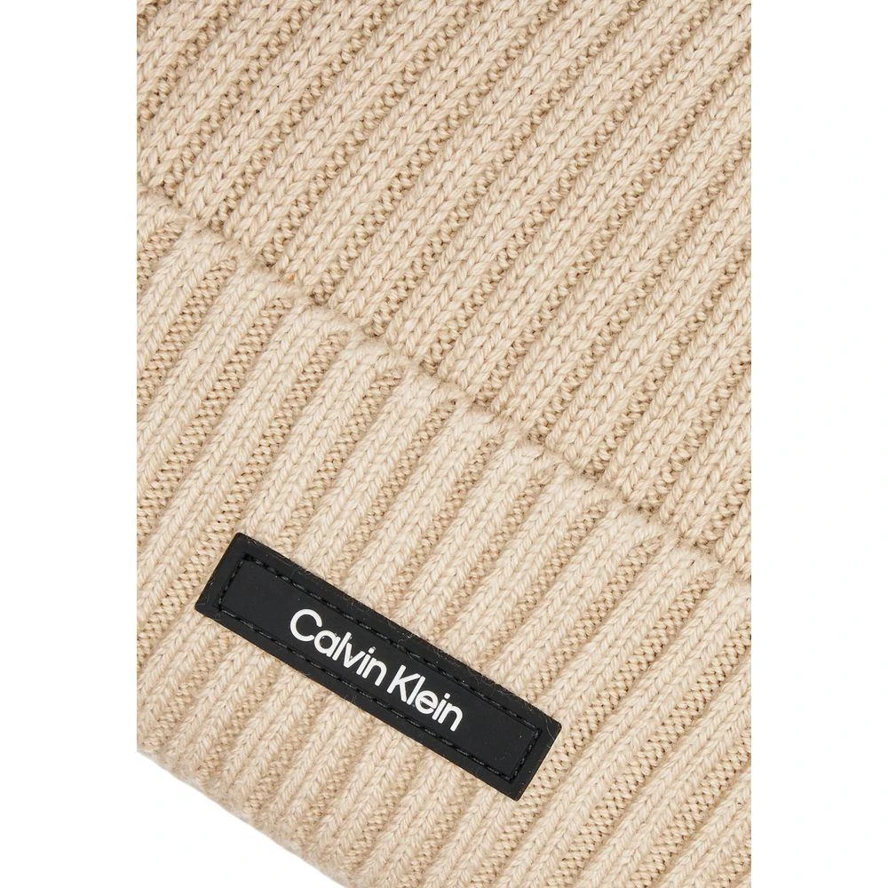 商品Calvin Klein|Calvin Klein Beige Organic Cotton Hats & Cap,价格¥503,第3张图片详细描述