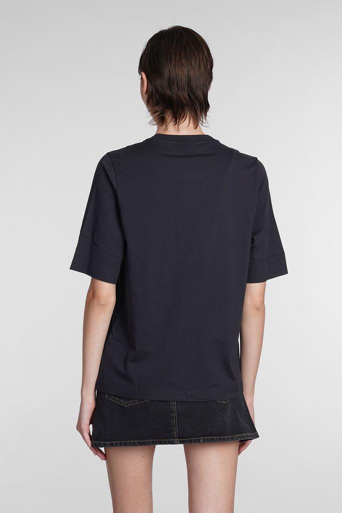 商品Ganni|Ganni T-shirt In Black Cotton,价格¥951,第5张图片详细描述