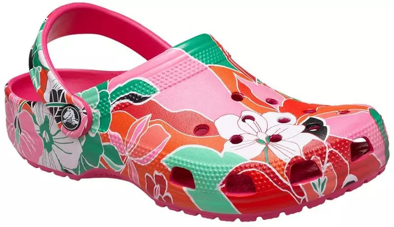 商品Crocs|Crocs Classic Tropical Flower Clogs,价格¥227,第5张图片详细描述