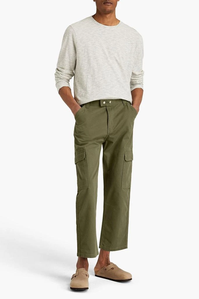 商品FRAME|Cropped cotton-twill cargo pants,价格¥430,第2张图片详细描述