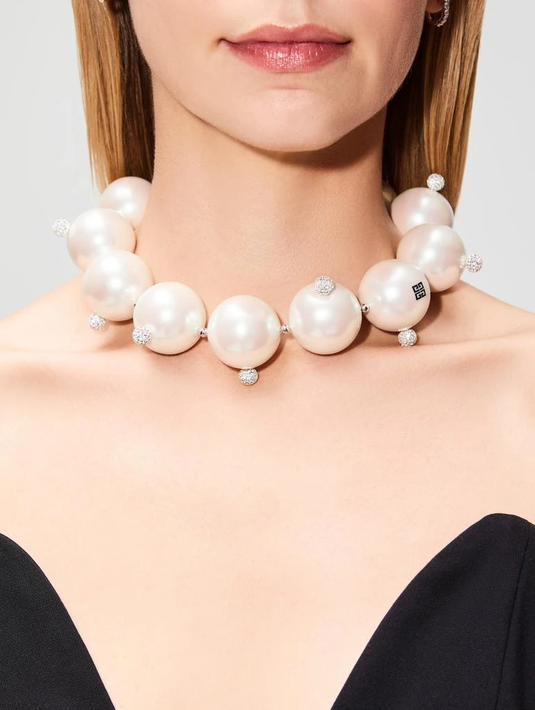 商品Givenchy|Pearl Chunky Crystal Necklace,价格¥9192,第2张图片详细描述