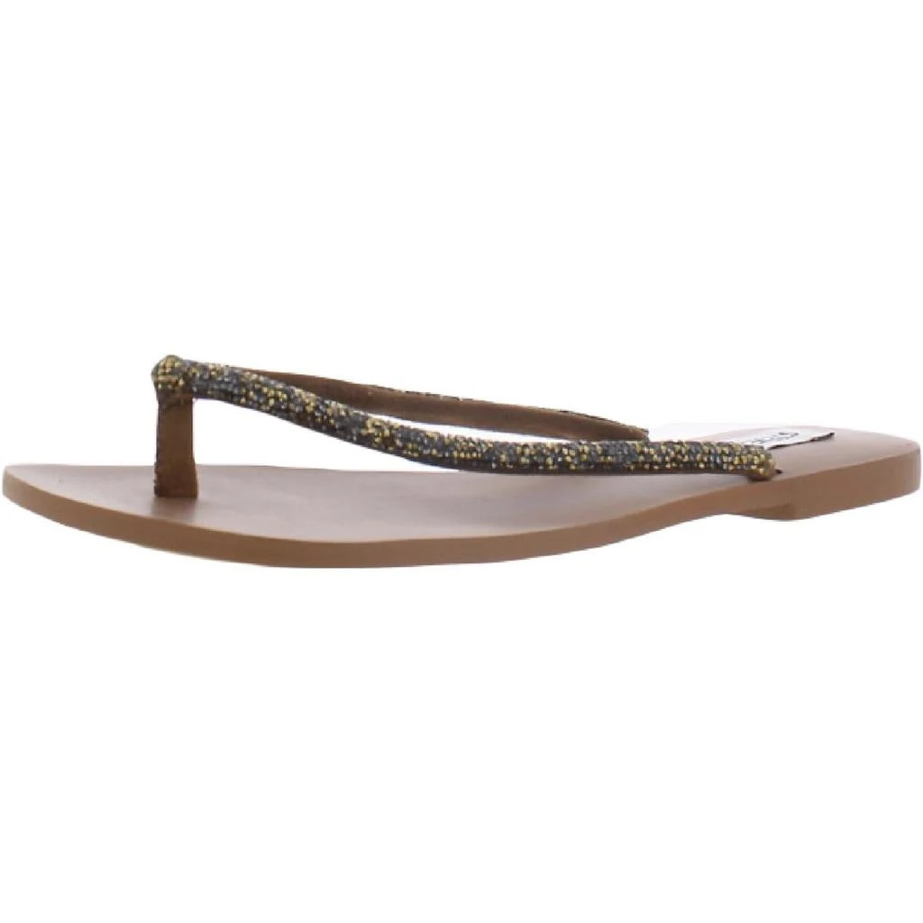 商品Steve Madden|Steve Madden Womens Simplicity Rhinestone Slip On Flip-Flops,价格¥108,第1张图片