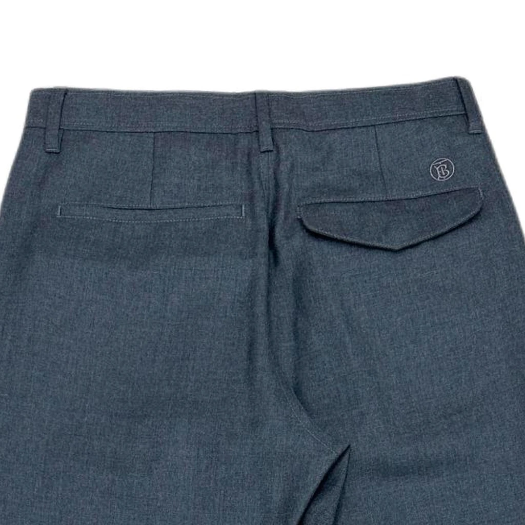 商品[国内直发] Burberry|[预售3天]博柏��利 纯色直筒拉链插袋西装裤 男款 灰色,价格¥2105,第8张图片详细描述