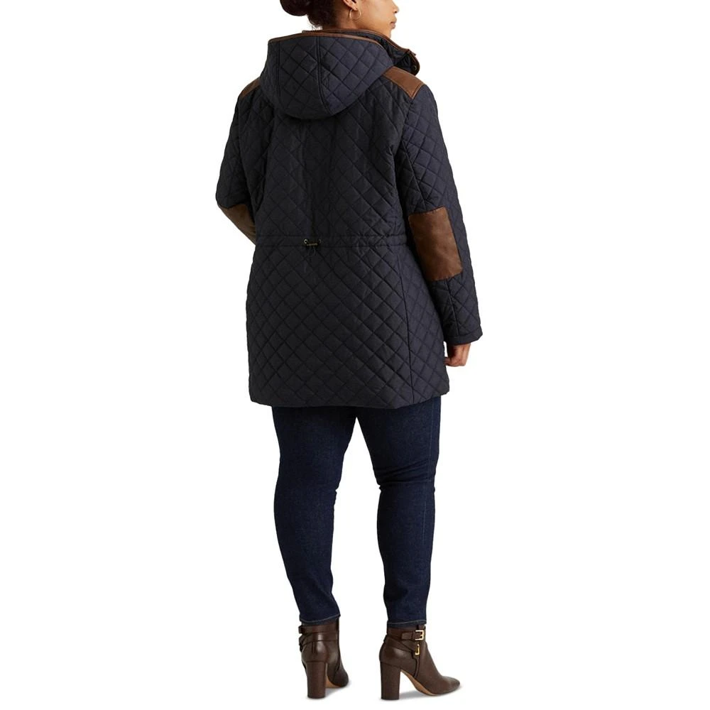 商品Ralph Lauren|Women's Plus Size Hooded Quilted Coat, Created by Macy's,价格¥1624,第2张图片详细描述