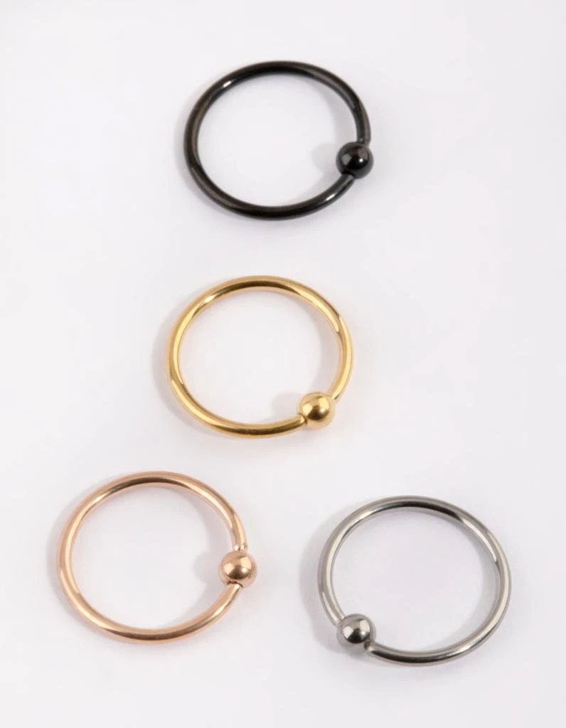 商品Lovisa|Titanium Plain Nose Ring Pack,价格¥102,第1张图片