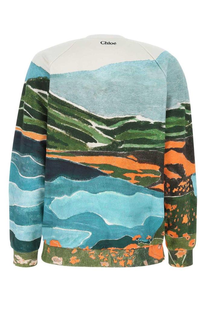 Chloé Poppy Printed Crewneck Sweatshirt商品第2张图片规格展示