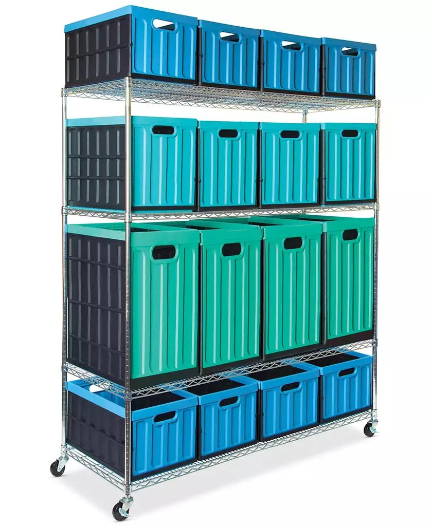 商品Seville Classics|MEGA RACK 4-Tier NSF Steel Wire Shelving,价格¥2724,第4张图片详细描述
