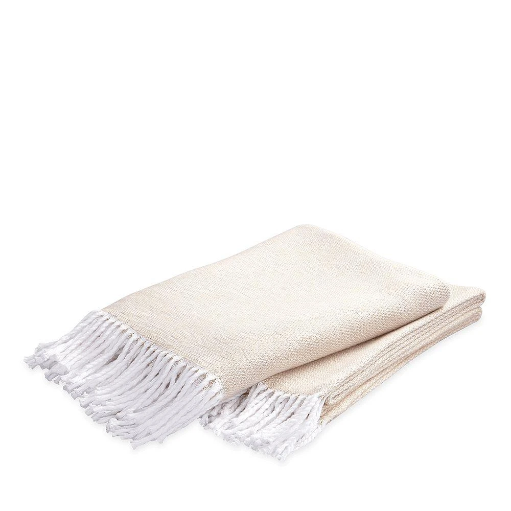 Pezzo Monogrammed Fringe Throw Blanket 商品