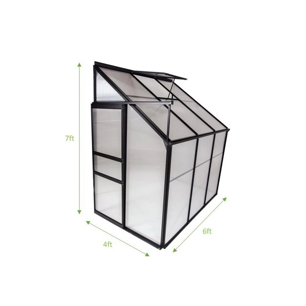 商品Ogrow|Aluminium Lean-to Greenhouse- 25 Square feet,价格¥5008,第1张图片