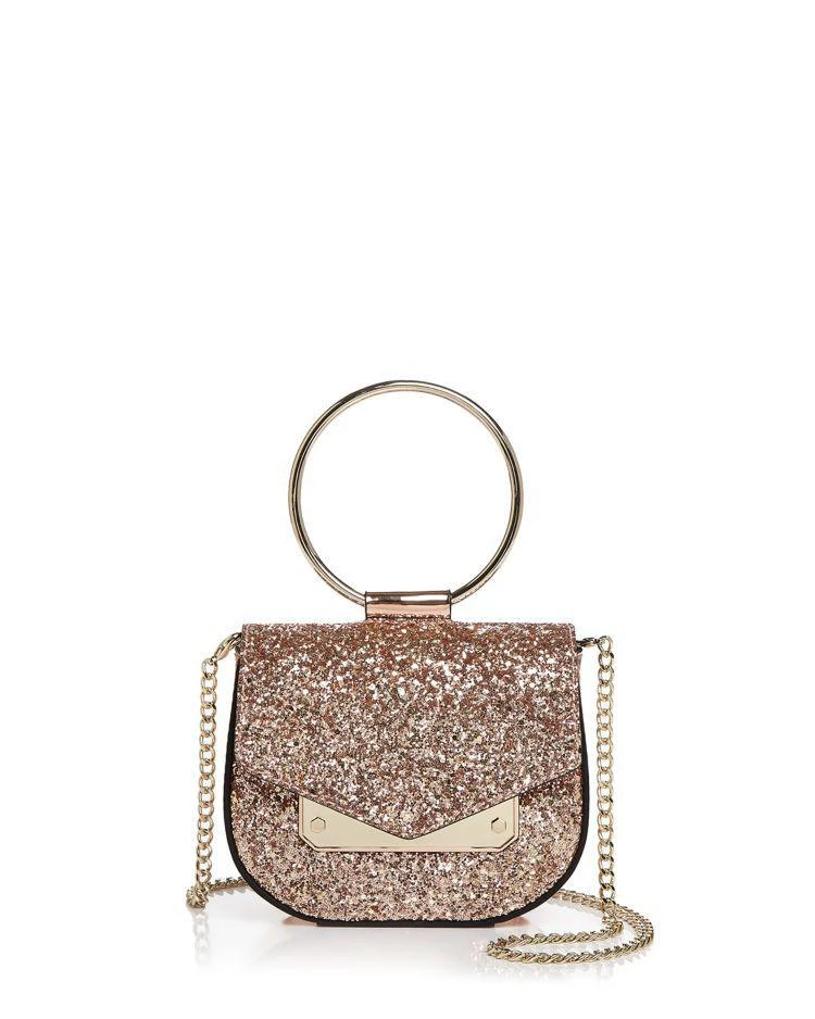 商品Nasty Gal|亮面圆环迷你斜挎包,价格¥261,第1张图片