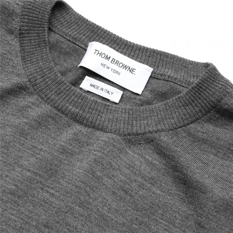 THOM BROWNE 灰色男士针织衫/毛衣 MKA002A-Y1014-038 商品