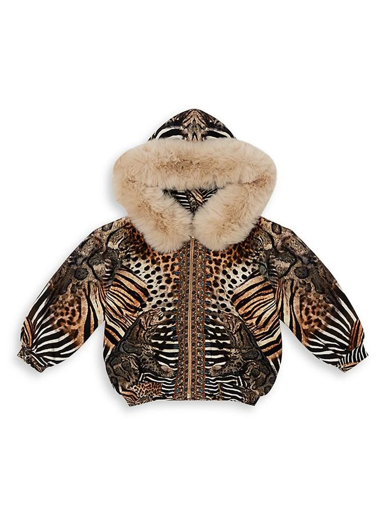商品Camilla|Little Girl's & Girl's Printed Zip Hoodie Sweatshirt,价格¥1112,第1张图片
