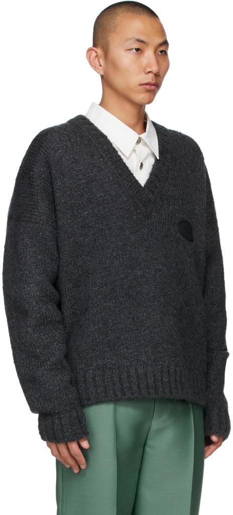 Grey Mohair Oversized Sweater商品第2张图片规格展示