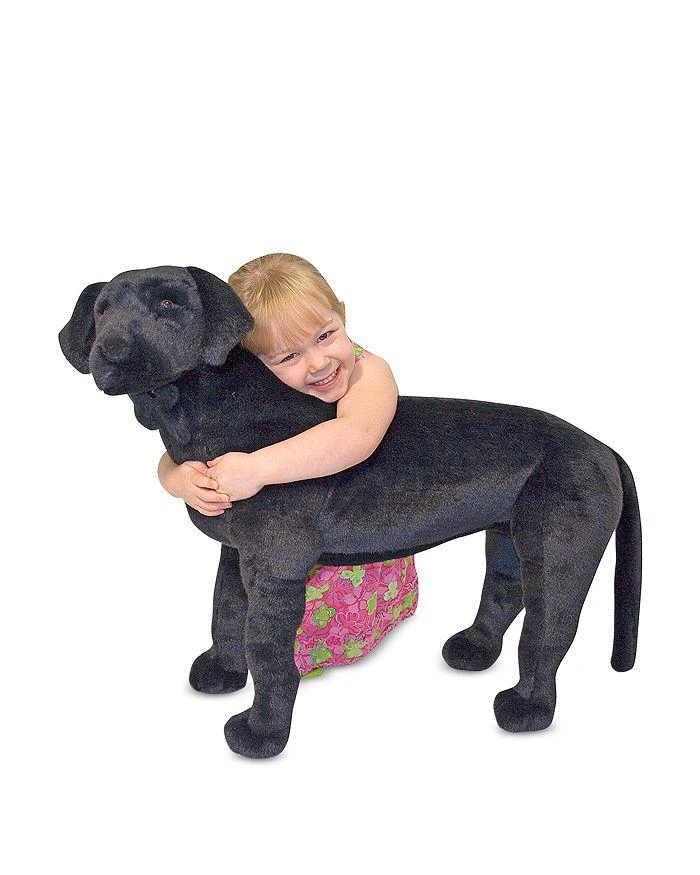 商品Melissa & Doug|Giant Black Lab Lifelike Stuffed Animal Dog - Ages 3+,价格¥554,第2张图片详细描述